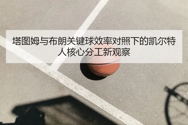 塔图姆与布朗关键球效率对照下的凯尔特人核心分工新观察